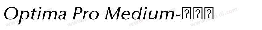 Optima Pro Medium字体转换